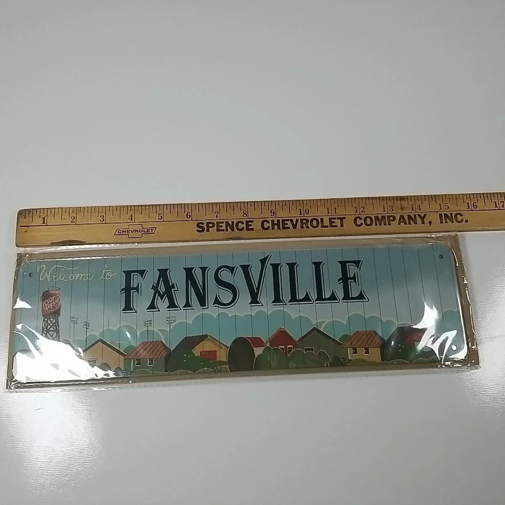 Welcome To Fansville Dr. Pepper Collectable Sign 15